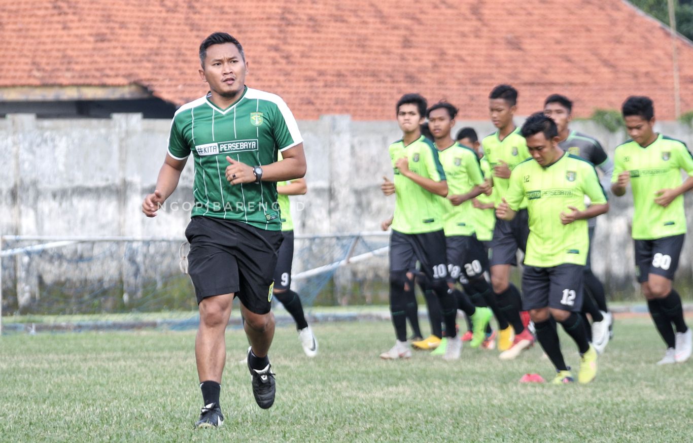 Mantan pelatih kepala PS TIRA, Rudy Eka Priambada gabung Persebaya. (foto: Haris/ngopibareng.id)