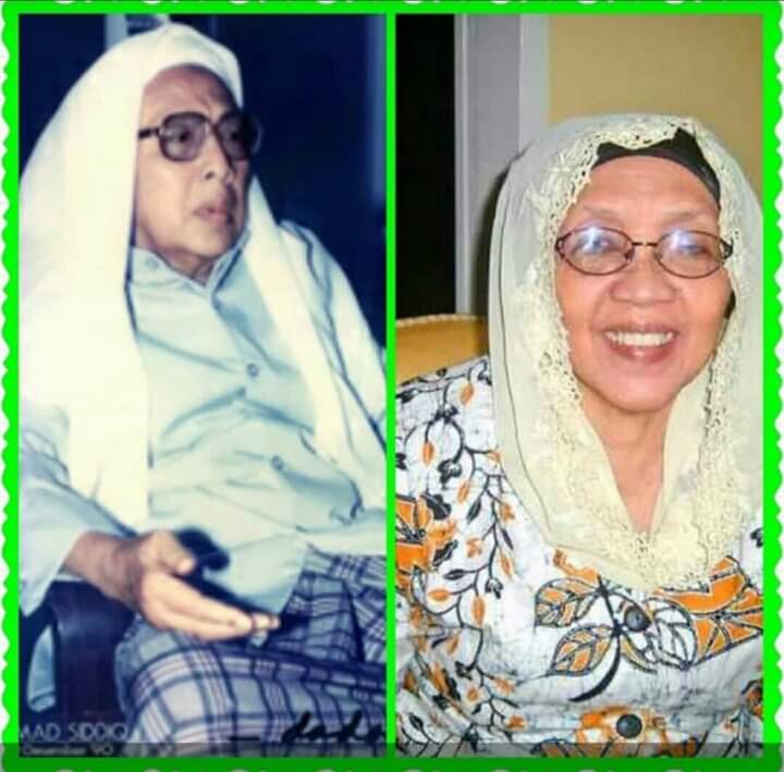 Nyai Nihayah (kanan),  isteri KH Achmad Siddiq (almaghfurlah, Rais Am PBNU 1984-1991). (Foto: dok ngopibareng.id)