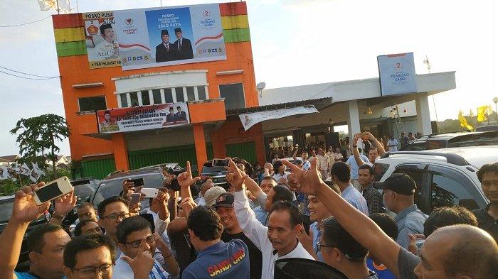 Peresmian posko pusat pemenangan Prabowo-Sandi di Solo (11/1). (Foto: Tribunnews.com)