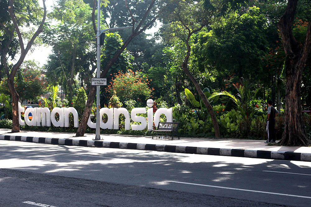 Taman Lansia, Surabaya. (foto: farid/ngopibareng.id)