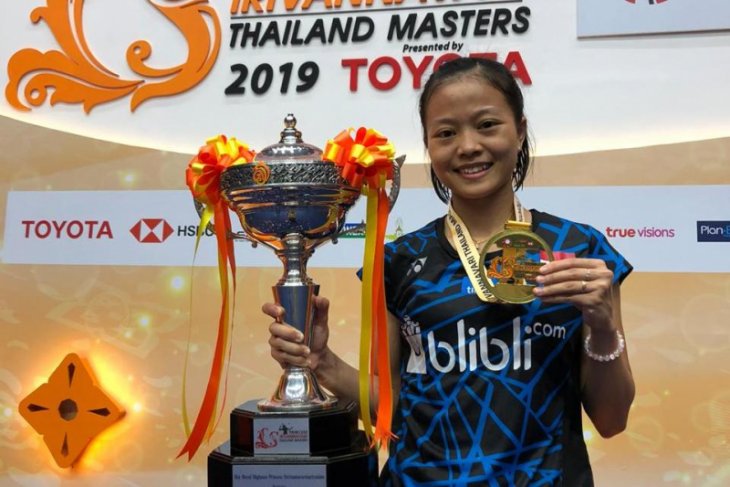 Pebulutangkis putri, Fitriani memecahkan rekor dengan menjuarai Thailand Master 2019, di Bangkok, Thailand, Minggu, 13 Januari 2019. (Foto: PBSI)