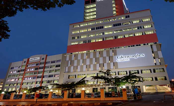 Rumah Sakit Gleneagles Hospital, di Penang, Malaysia. (Foto:Bernas)
