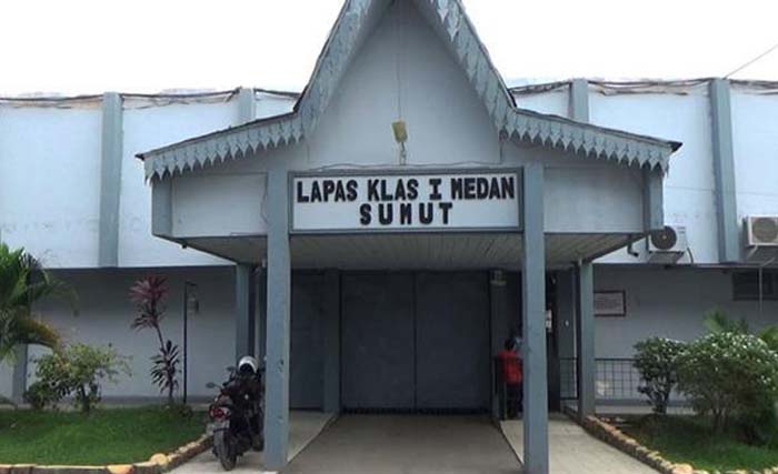 Lapas Medan, tempat seorang napi mengendalikan penyelundupan narkoba dari Malaysia ke Indonesia. (Foto: Antara)