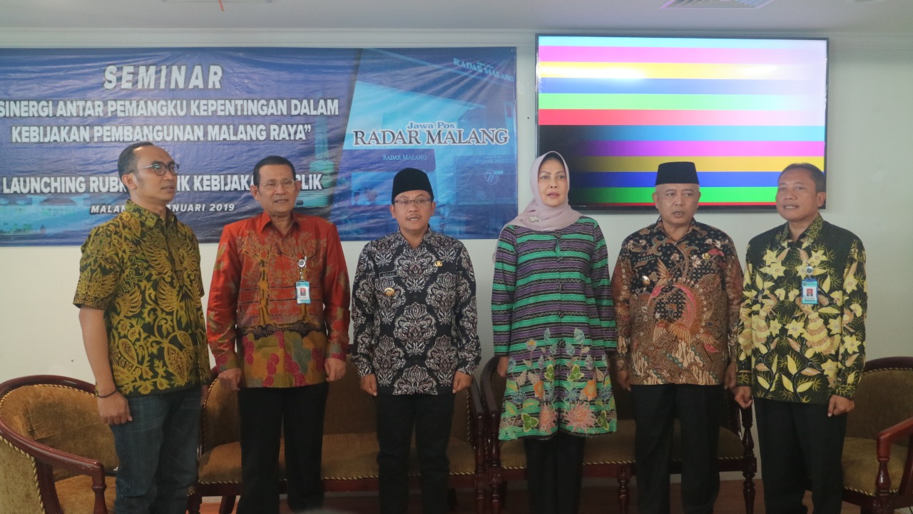 Rektor UB bersama tiga kepala daerah Malang Raya.