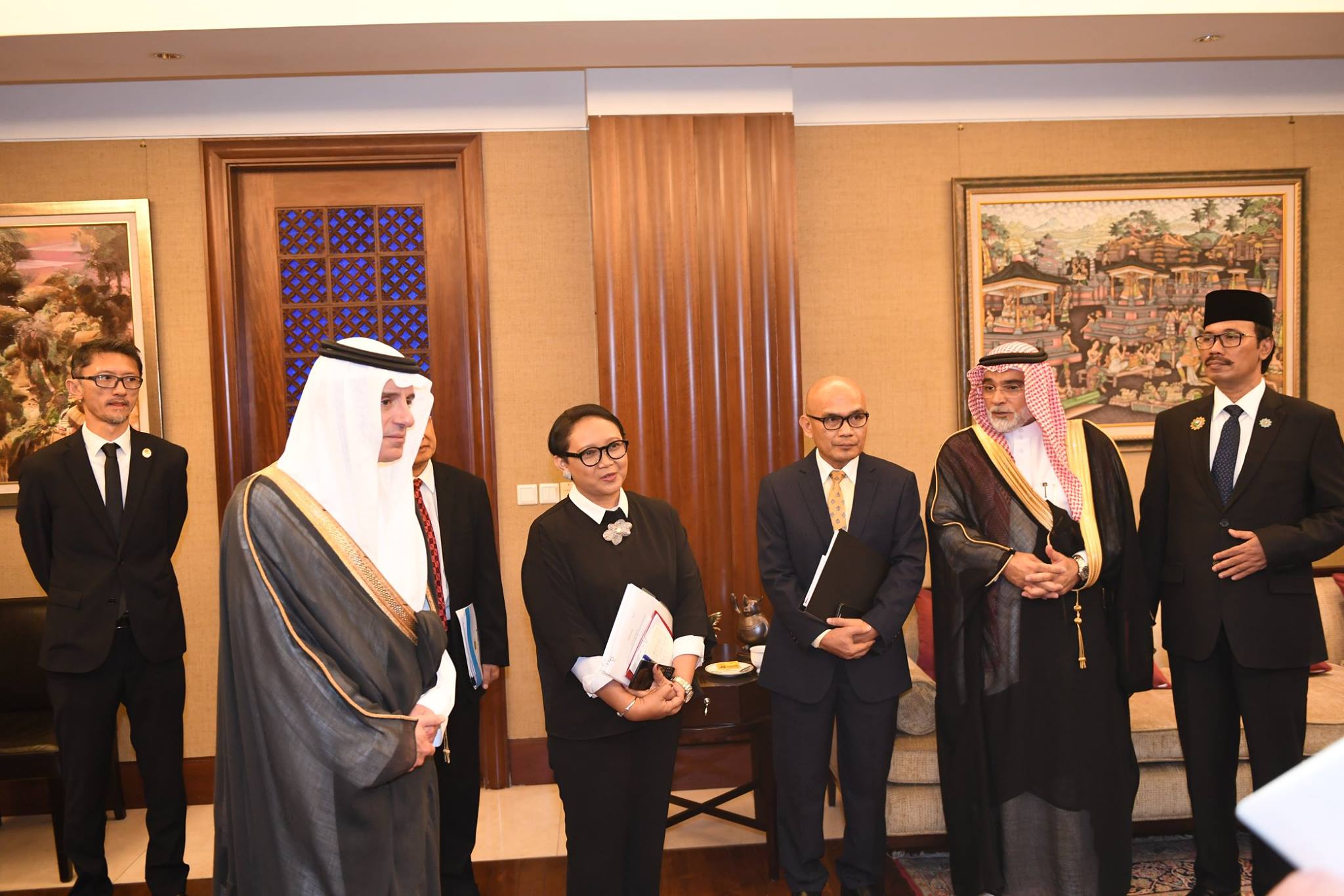 Dubes RI untuk Arab Saudi Agus Maftuh Abegebriel, dalam acara diplomasi di Makkah. (Foto: akun fb agus maftuh)
