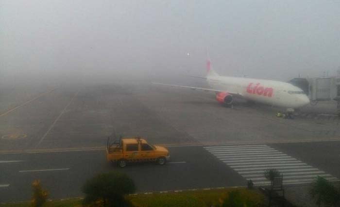 Bandara Adi Soemarmo Solo-Boyolali kembali tutup akibat cuaca buruk, hari ini. (Foto:Tribun)