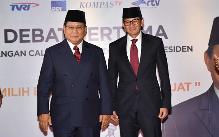 Pasangan calon presiden nomor urut 02 Prabowo Subianto-Sandiaga Salahuddin Uno.