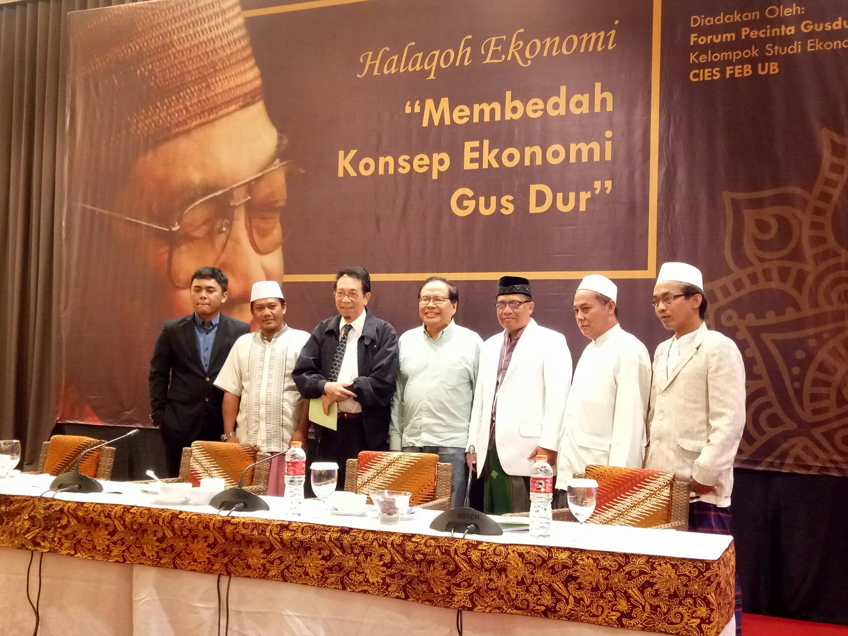 Halaqoh Ekonomi bertemakan 'Membedah Konsep Ekonomi Gus Dur' di Hotel Atria, Kota Malang, Jawa Timur, Kamis 31 Januari 2019.