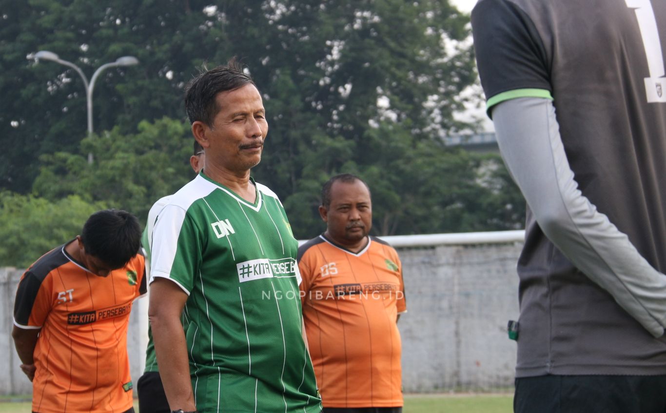 Pelatih Persebaya, Djajang Nurdjaman. (foto: Haris/ngopibareng)
