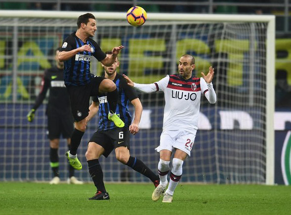 Inter Milan dipaksa mengakui keunggulan Bologna dalam laga pekan ke-22 Serie A Italia. (Foto: Twitter/@inter_en)