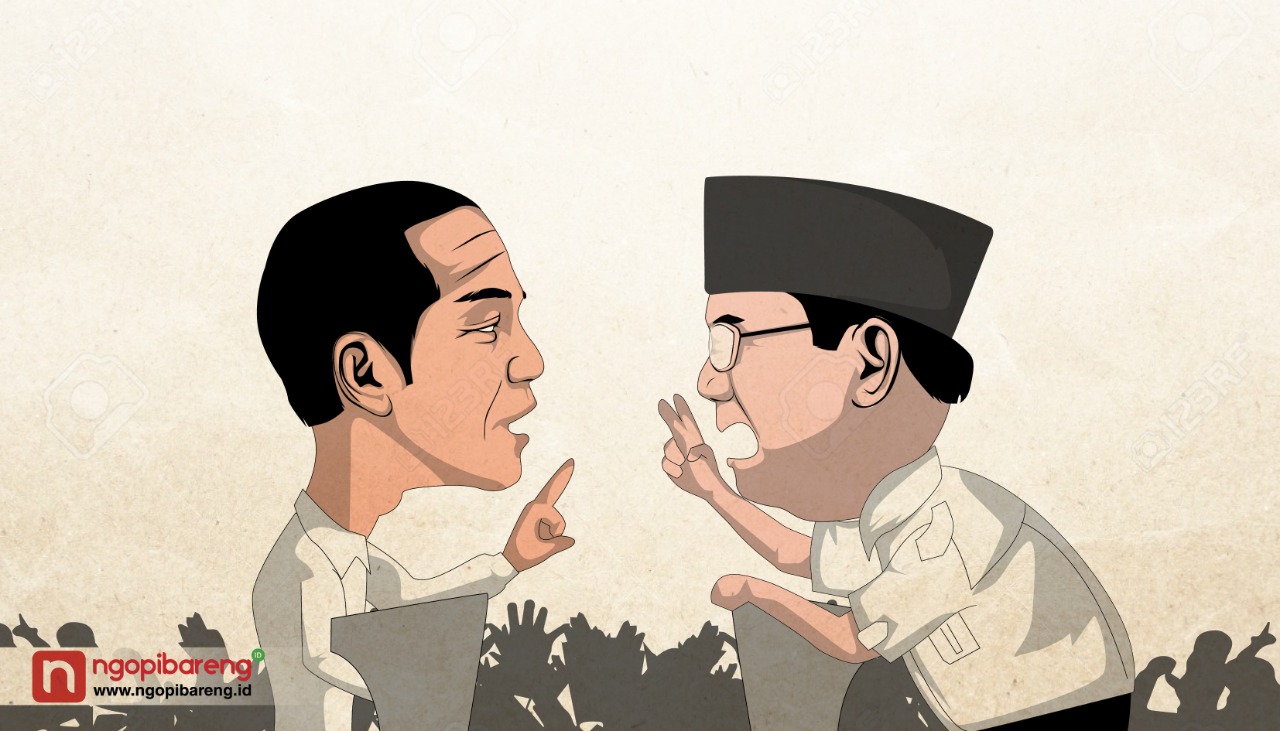 Ilustrasi Jokowi dan Prabowo