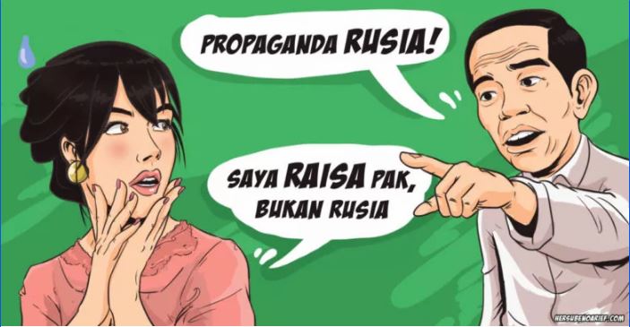 Ilustrasi. Ulasan politik tentang Presiden Jokowi soal Propaganda Rusia dan konsultan asing