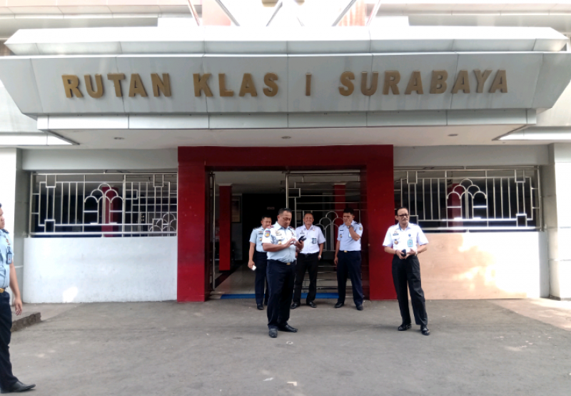 Rutan Klas 1 Surabaya, Medaeng, Sidoarjo, Rabu 6 Februari 2019. (Foto: Farid/ngopibareng.id)
