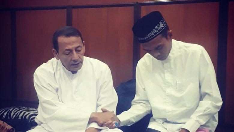 Syaikh Abdul Shomad bersama Habib Luthfi bin Yahya di Pekalongan. (Foto: ist/ngopibareng.id)