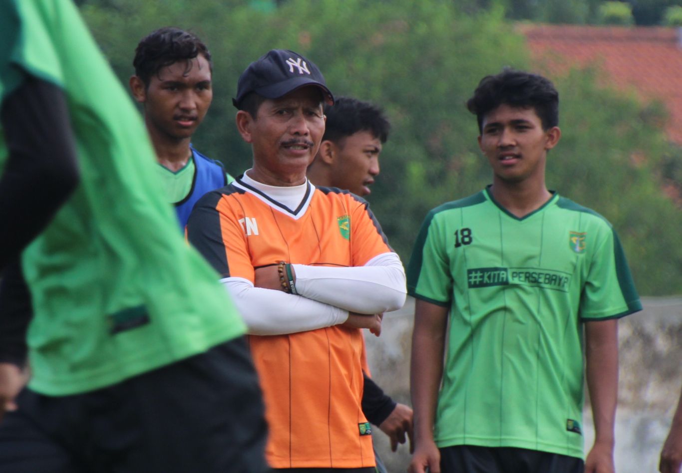 pelatih Persebaya, Djajang Nurdjaman. (foto: Haris/ngopibareng.id)