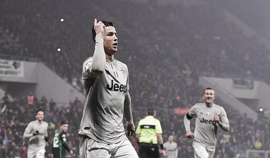 Mencetak satu gol ke gawang Sassuolo, Ronaldo samai Mbappe, dekati Lionel Messi. (Foto: Twitter/@Juventus 