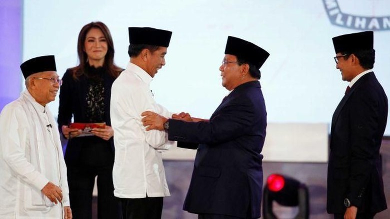 Debat Capres pertama, Joko Widodo dan Prabowo Subianto. (Foto: dok ngopibareng.id)