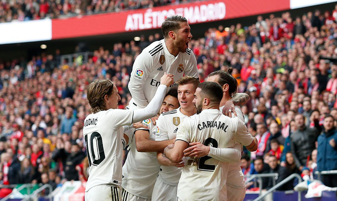 Musim ini, Real Madrid berpotensi mencatat rekor kebobolan di kandang paling sedikit. (Foto: Twitter/@realmadrid)