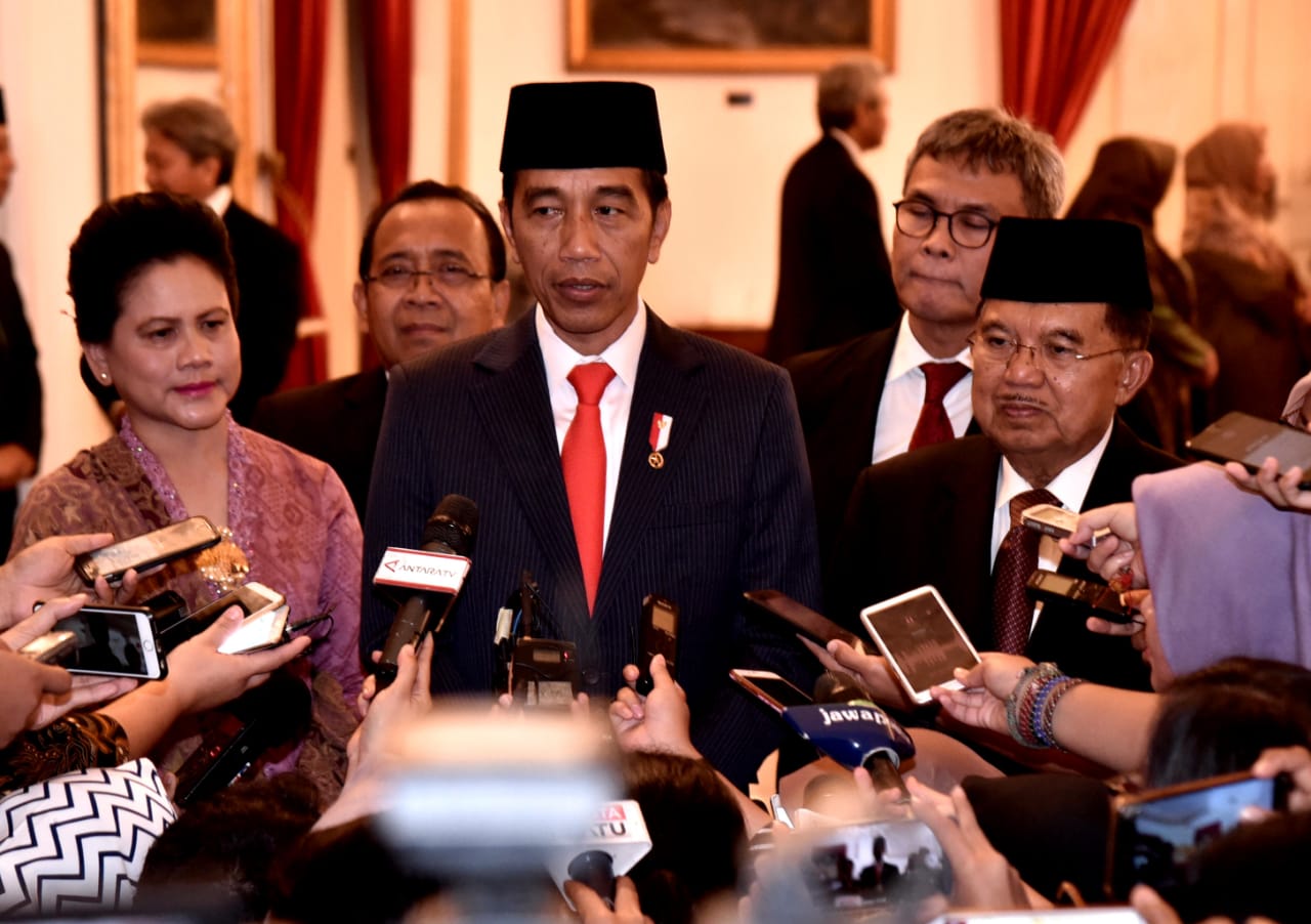 Presiden Jokowi Widodo memberikan keterangan kepada wartawan dalam sebuah kesempatan. (Foto: Asmanu/ngopibareng.id)