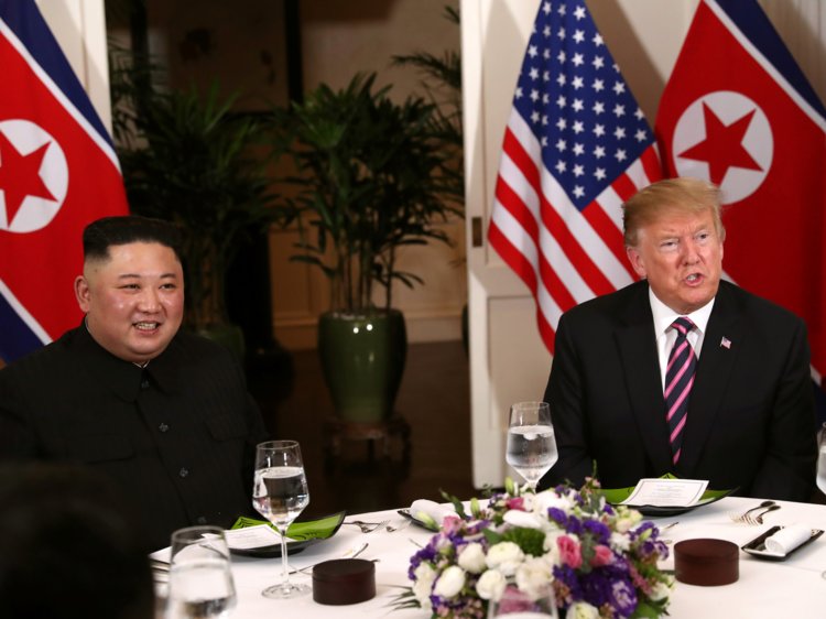 KTT kedua antara Presiden Amerika Serikat, Donald Trump dan pemimpin tertinggi Korea Utara, Kim Jong Un, di Sofitel Legend Metropole Hanoi, Vietnam, pada 27-28 Februari 2019.
