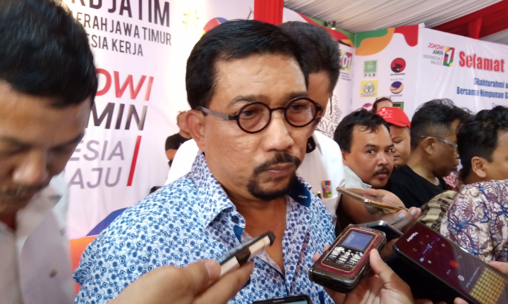 Ketua Tim Kampanye Daerah (TKD) Jawa Timur untuk calon presiden nomor urut 01 Joko Widodo - KH Ma'ruf Amin, Irjen Pol (Purn) Machfud Arifin. (Foto: Farid/ngopibareng.id) 