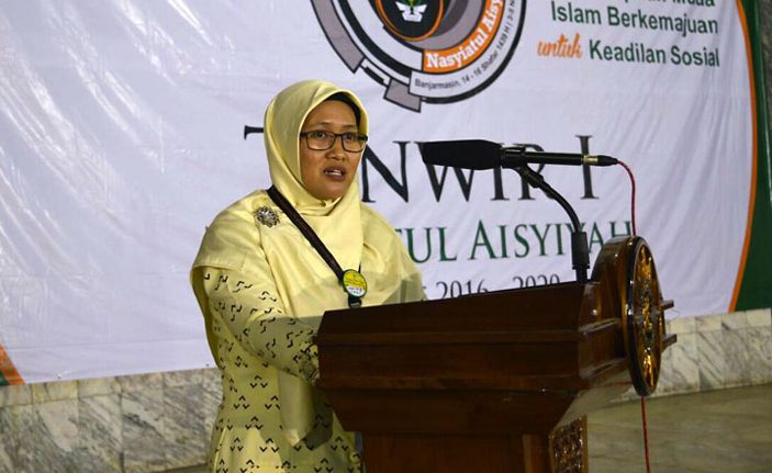 Pimpinan Pusat Nasyiatul Aisyiyah (PPNA) Diyah Puspitarini. (Foto: md for ngopibareng.id)
