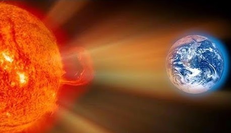 Ilustrasi Badai Matahari yang menerjang Bumi. (Foto: YouTube)