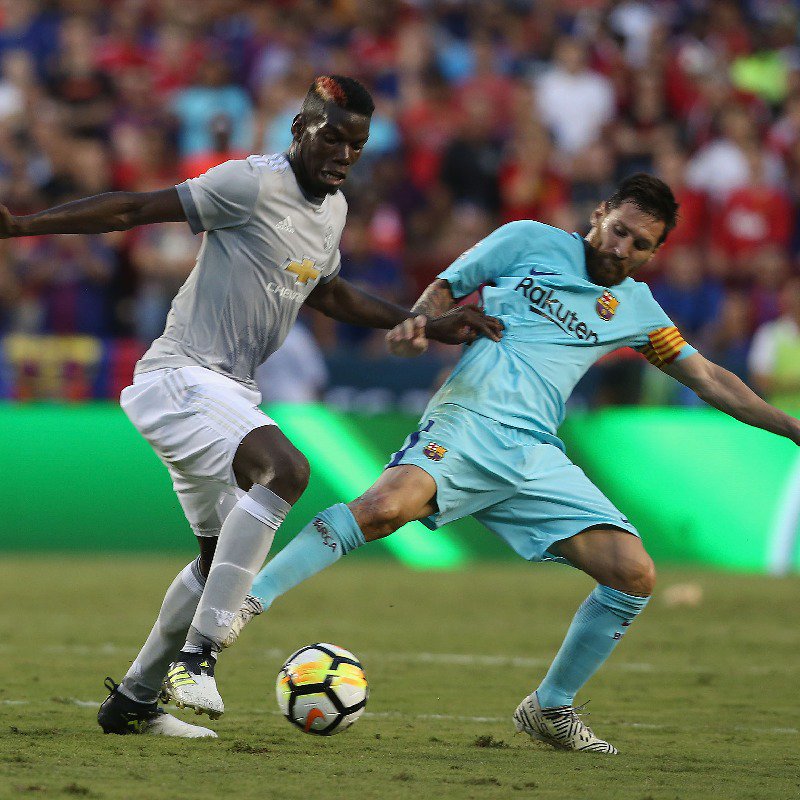 Paul Pogba menjadi salah satu senjata MU saat bersua Barcelona dalam dua leg babak perempat final Liga Champions 2018-2019. (Foto: Twitter/@ManUtd)