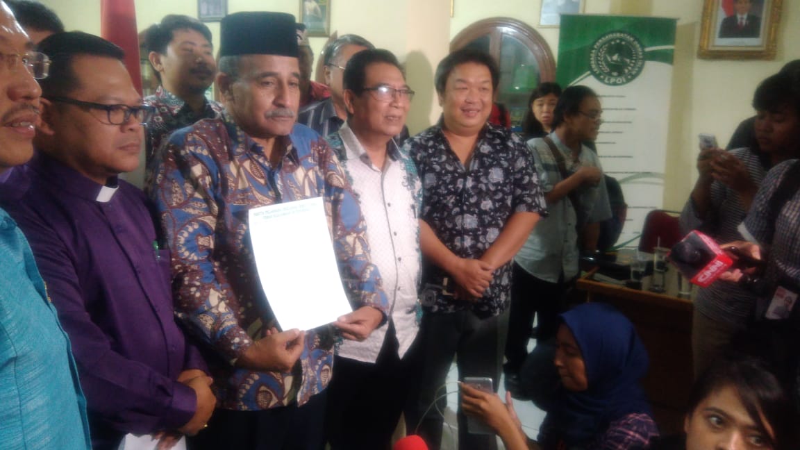 Perwakilan pimpinan ormas keagamaan di Indonesia serukan perkuat persatuan antar umat beragama. ( Foto: Asmanu/ngopibareng.id)
