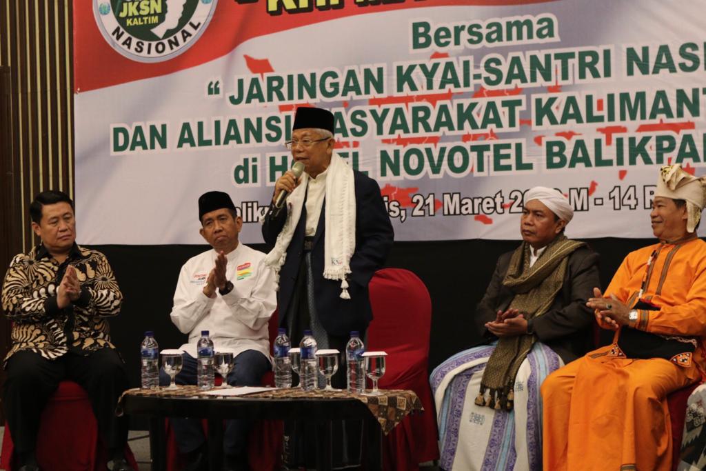 Cawapres Kiai Ma`ruf Amin saat kampanye di Balikpapan. (Foto: Istimewa)
