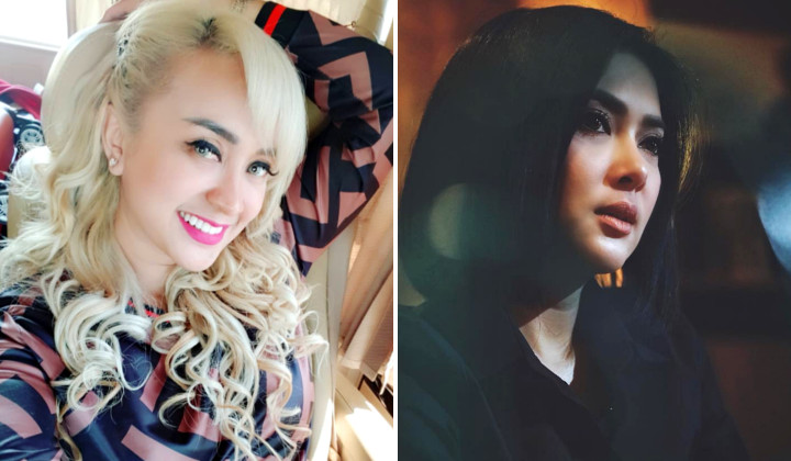 Lia Ladysta (kiri) sempat bongkar masa lalu Syahrini di media televisi dan gosip di Instagram.