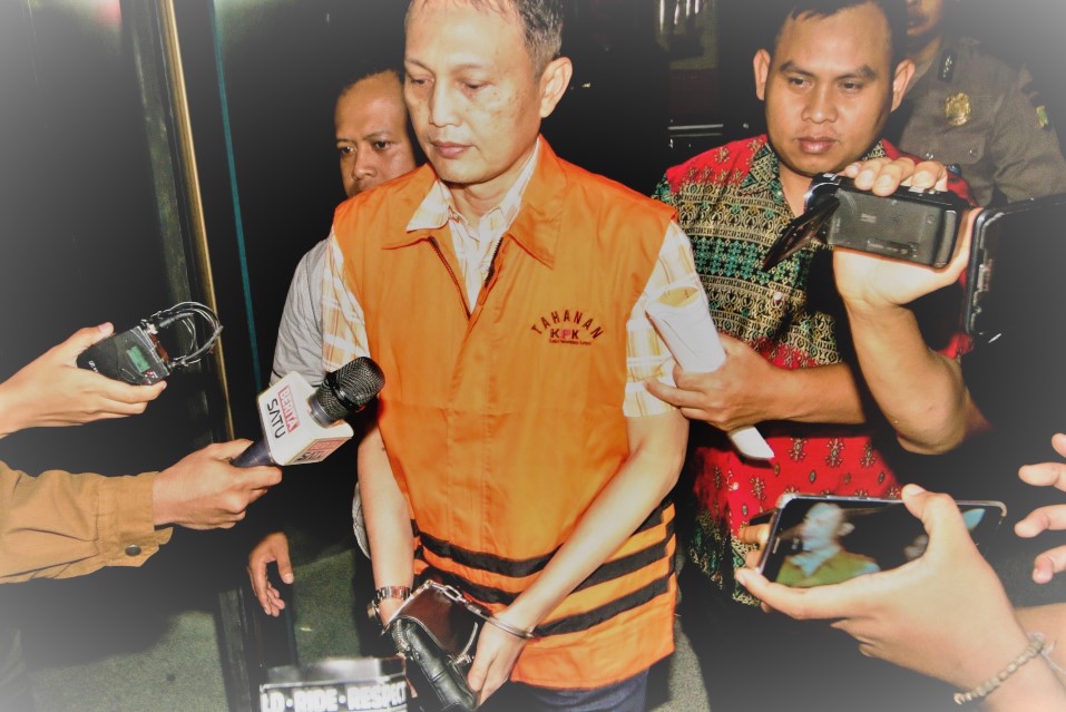 Direktur Produksi dan Teknologi PT Krakatau Steel Wisnu Kuncoro ditetapkan sebagai tersangka oleh Komisi Pemberantasan Korupsi, Sabtu 23 Maret 2019.