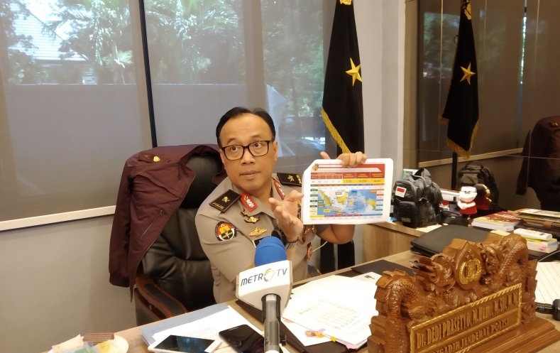 Kepala Biro Penerangan Masyarakat Polri Brigjen Pol Dedi Prasetyo. (Foto: Antara/Anita Permata Dewi)