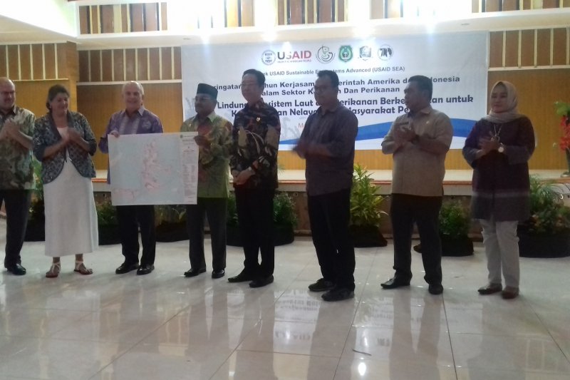 Deklarasi Kawasan konservasi baru Indonesia-Amerika di Pulau Morotai. (Foto: dok/antara)