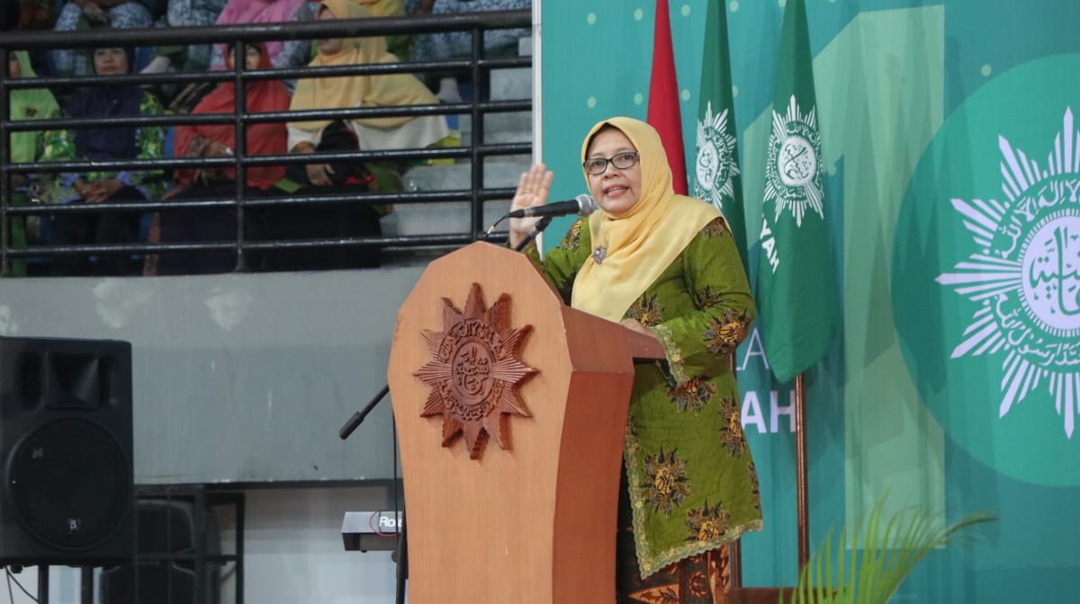 Siti Noordjannah Djohantini, Ketua Umum Pimpinan Pusat 'Aisyiyah (Foto: md for ngopibareng.id)