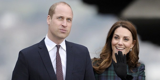 Pangeran William dan istrinya, Kate Middleton.