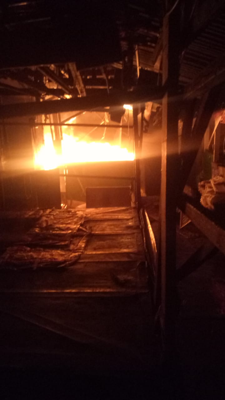 Foto kebakaran di Pasar Lawang (Foto: Istimewa)