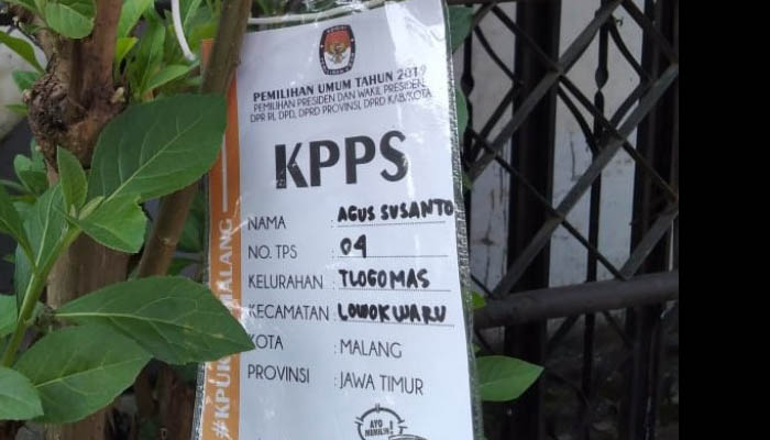 Kartu Petugas KPPS (Foto: Fajar/ngopobareng.id)