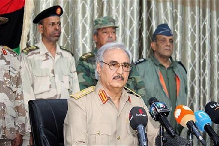 Komandan pasukan Libya Timur Jenderal Khalifa Haftar. (Foto: dok/antara)