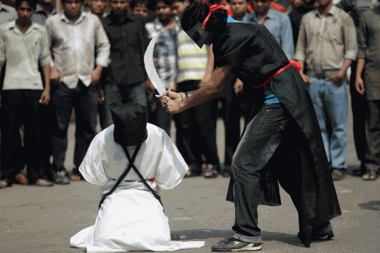 Arab Saudi adalah negara dengan angka eksekusi hukuman mati terbesar di dunia. Metode yang dipakai di negara itu adalah dengan hukum pancung. (Foto: independent)