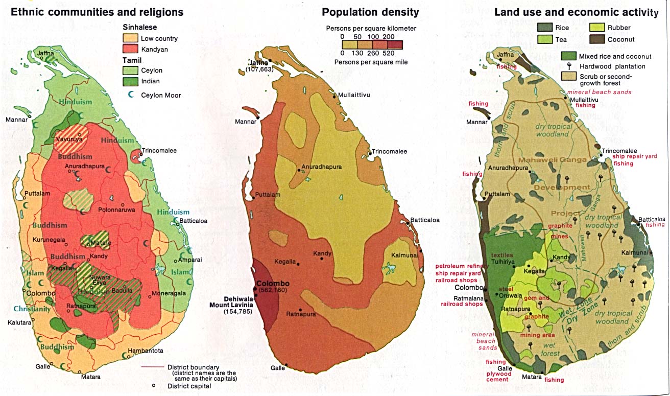 Peta Sri Lanka. (Foto: istimewa)