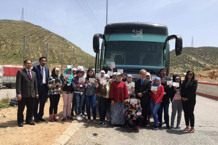 Sebanyak 18 orang TKI yang bermasalah di Suriah dipulangkan kembali ke Indonesia oleh KBRI Damaskus pada 25 April 2019. (Foto: KBRI Damaskus)