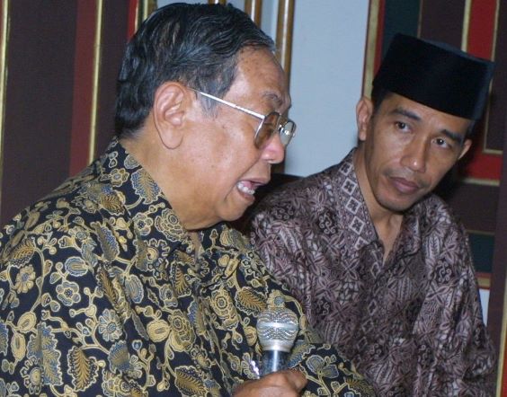 Gus Dur bersama Jokowi, foto-foto yang diunggah oleh Blontank Poer viral di media sosial. (Foto: FB Blontank Poer)
