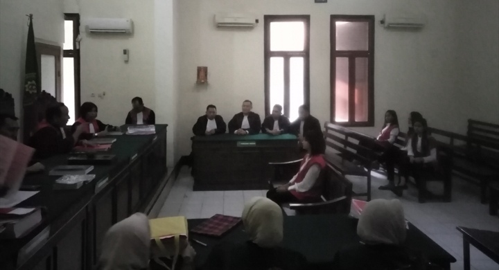 Sidang Kasus Prostitusi online di Pengadilan Negeri, Surabaya, Senin 6 Mei 2019. 