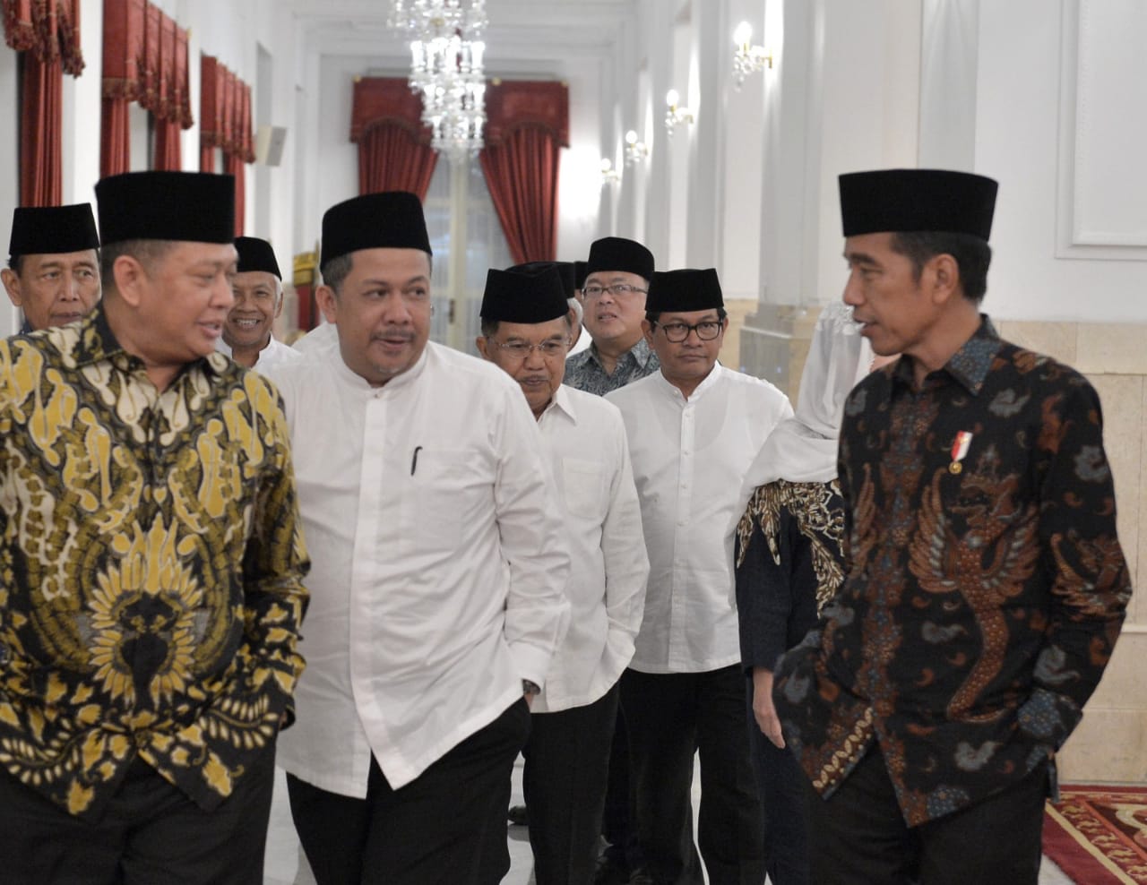 Fachri Hamzah yang getol mengkritik Jokowi saat Buka Bersama di Istana Negara. (Foto Biro Pers/Setpres)