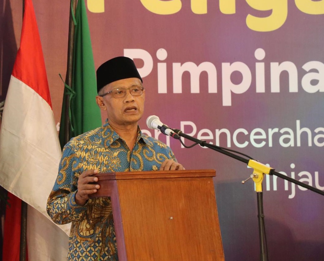 Ketua Umum Pimpinan Pusat Muhammadiyah, Haedar Nashir. (Foto: md for ngopibareng.id) 