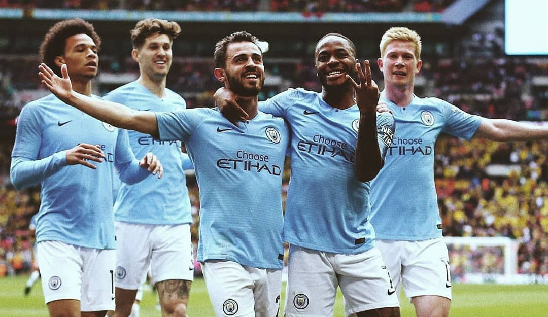 Manchester City keluar sebagai juara Piala FA setelah menghajar Watford 6-0 di partai final, Sabtu, 18 Mei 2019 di Wembley. (Foto: Instagram/@Tiempoextraof)