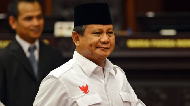 Calon presiden nomor urut dua, Prabowo Subianto