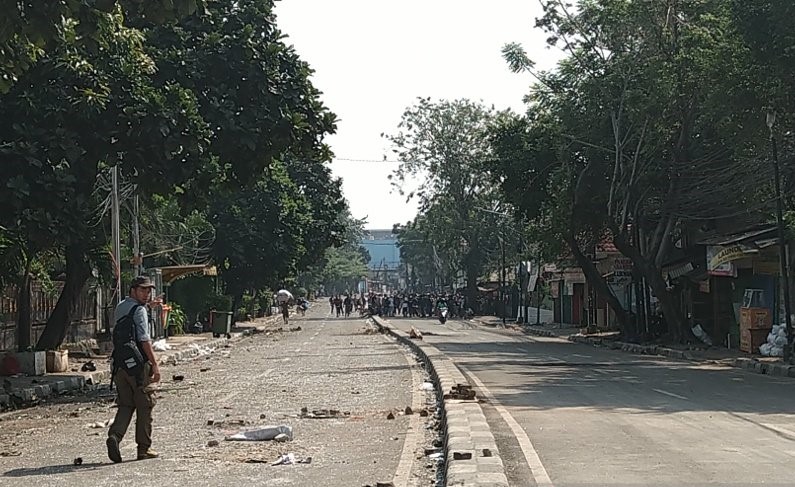 Kawasan Jalan KS Tubun Petamburan, Jakarta, Rabu 22 Mei 2019. (Foto: dok/antara)