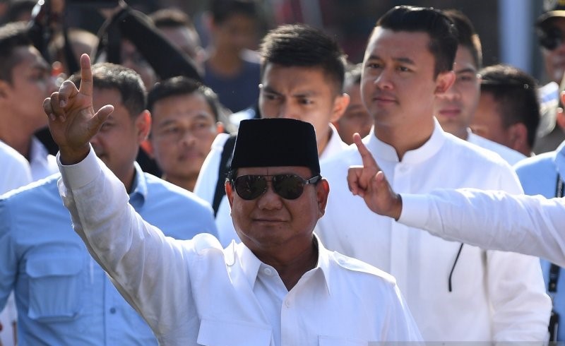 Calon presiden nomor 02 Prabowo Subianto. (Foto: dok/antara)